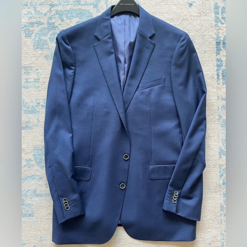 Light Navy Blue Joseph Abboud Blazer 46 Extra Long